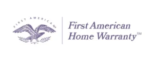 Logo of First American Home Warranty with an eagle symbol